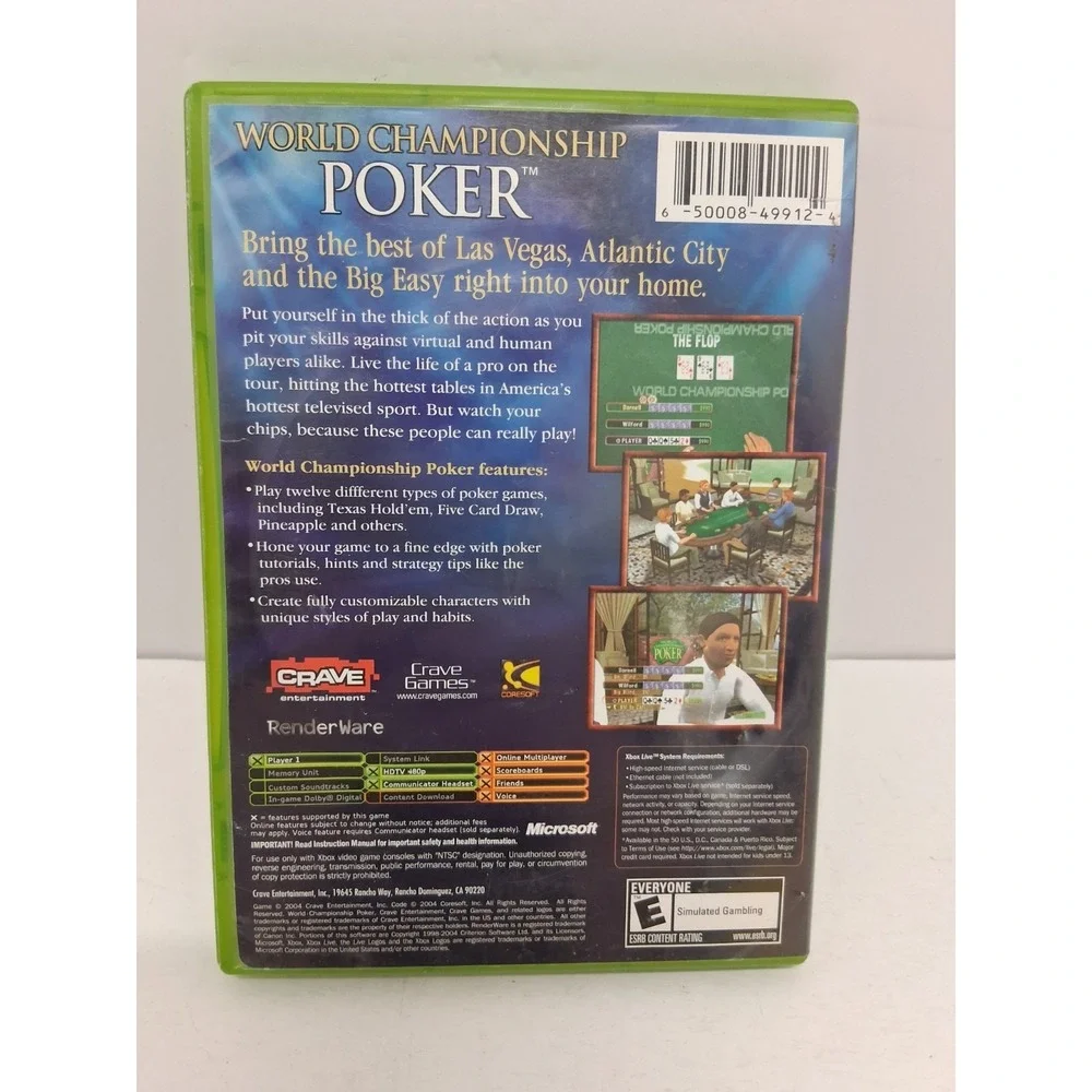 World Championship Poker (Microsoft Xbox, 2004)